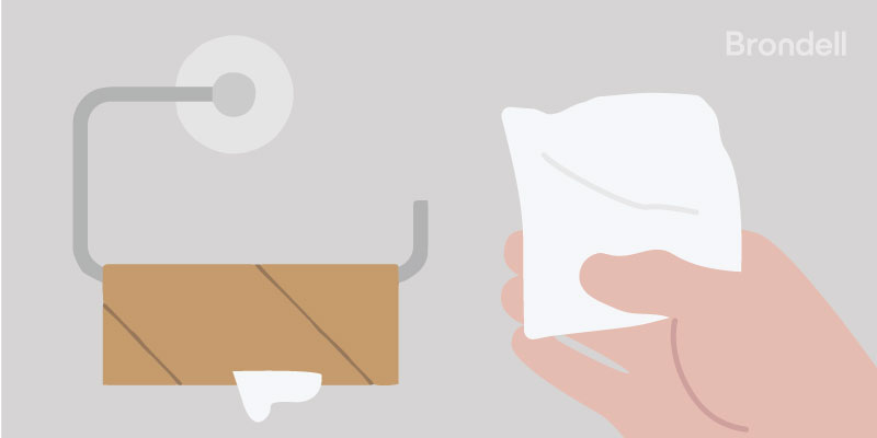 Brondell bidets help combat the empty toilet paper roll problem